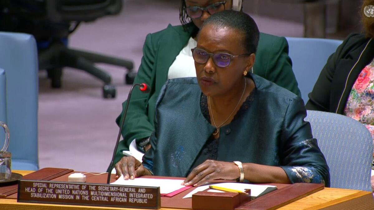 Valentine Rugwabiza s’exprime au Conseil de sécurité.