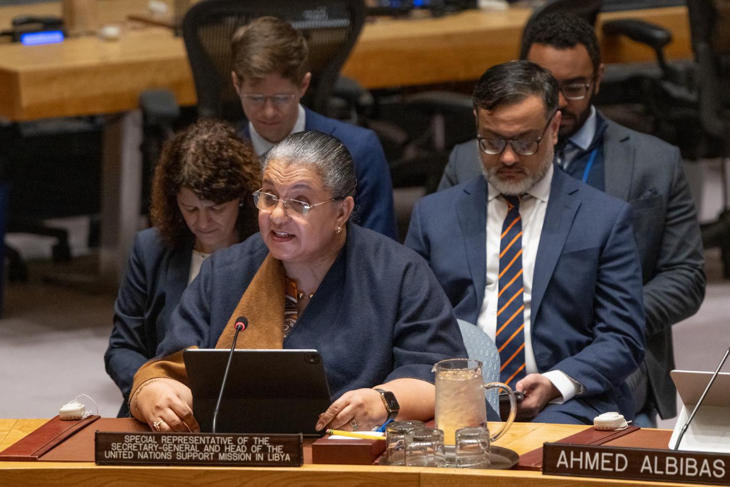SRSG Tetteh briefing the UN Security council 18 Feb 2026