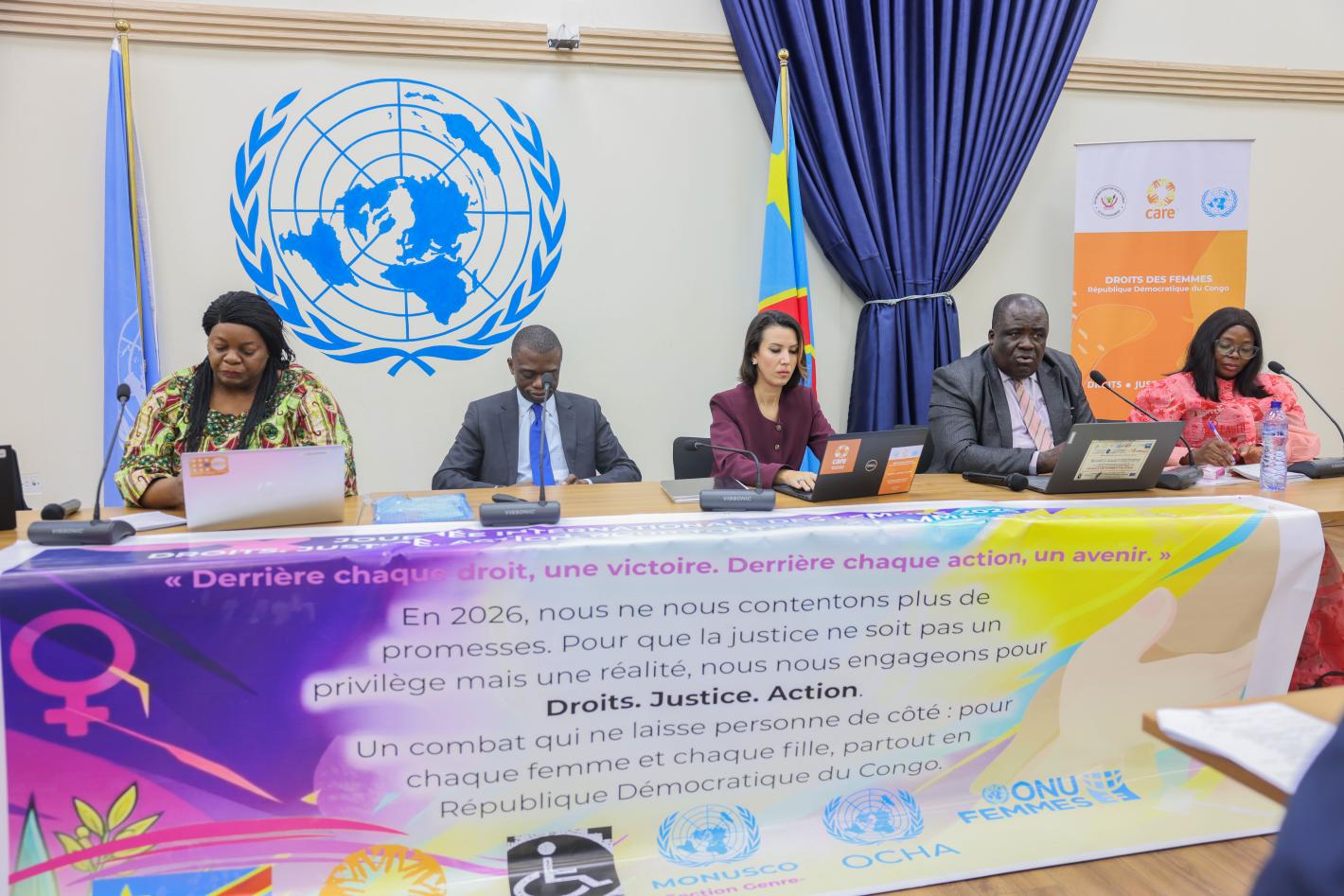 About 100 women participated in an awareness-raising workshop on gender equality and the rights of women with disabilities organized by MONUSCO’s Gender Section. ©Photo Jean-Claude Wenga
