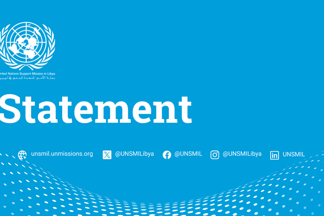 A Statement graphic from UNSMIL