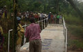 La MONUC a financé la construction d’une passerelle reliant deux communes de la ville de Mbujimayi