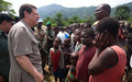 Alan Doss a visité les zones de combats au Nord Kivu et évalué le soutien de la MONUC aux FARDC