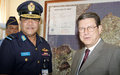 Le Vice-maréchal de l’air du Bangladesh visite le quartier général de la MONUC 