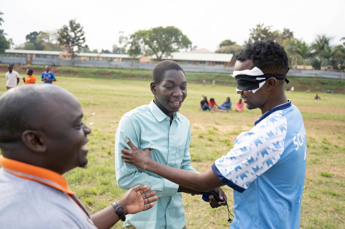 A photo of UDHAN team members in Kampala 